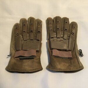 Paintball Armored Gloves Tactical Brown Used Size XL